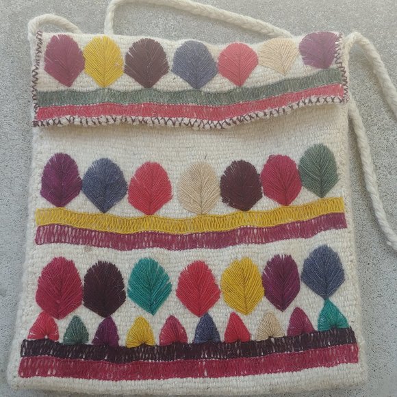 Vintage Wool Crossbody Bag - Picture 1 of 5